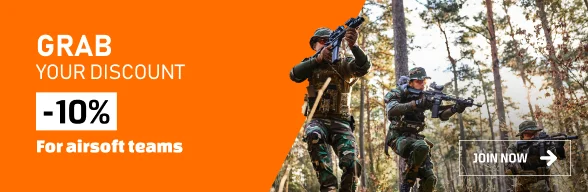 10% discount for all airsoft teams