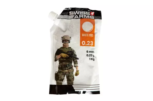 0,23g SWISS ARMS Blanche BBS - 1kg