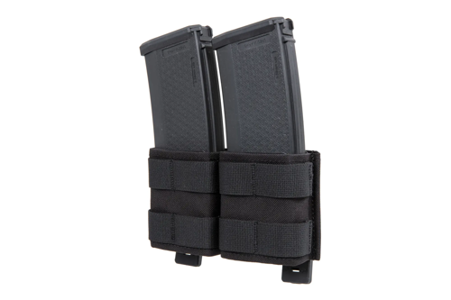 Dubbel open magazijntas 5.56 mm Wosport Zwart