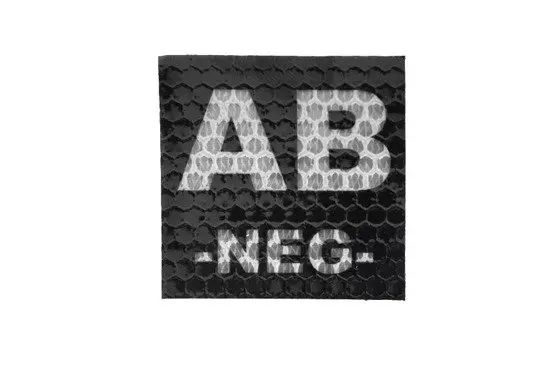 IR patch – AB NEG BLOOD TYPE