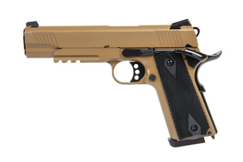 Replika van het pistool Double Bell M1911 302 Tan