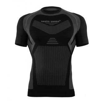 Sesto Senso Thermo Active CL15 korte mouwen T-shirt Grijs-Zwart