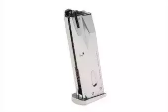 25rd gas magazine for M92F pistol replica - silver