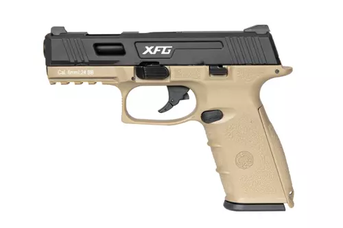 BLE-XFG pistol replica - tan / black