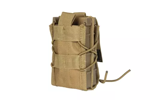 Double shingle-type magazine pouch - tan