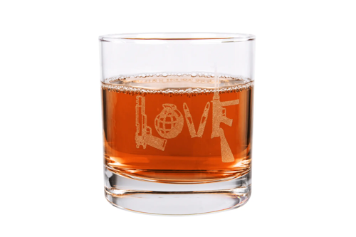 Lucky Shot Whisky Glass - Love