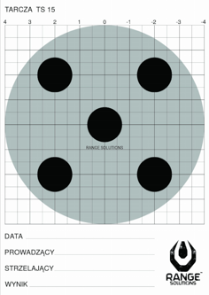 Range Solutions TS-15 shooting target - 100 pieces