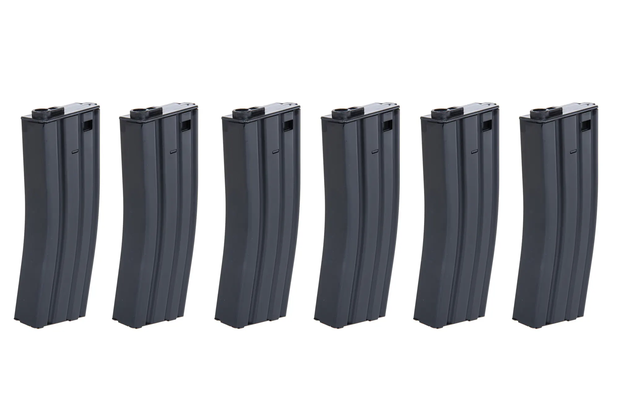 Set of 6 SRC Low-Cap magazines for M4 replicas for 70 rounds Black