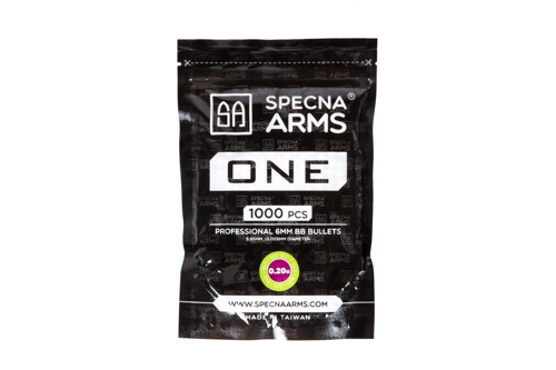 Billes biodegradable 0.20g Specna Arms ONE ™ 1000 pièces