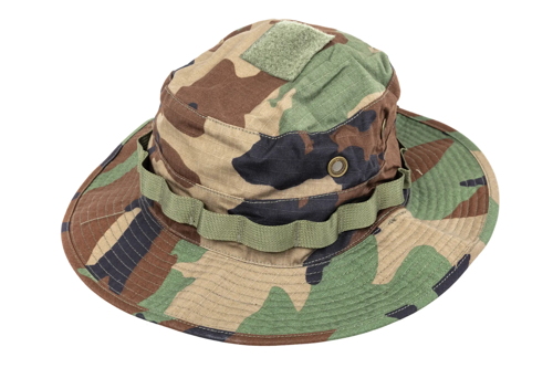 Chapeau Boonie Emerson Gear avec sangle d'attache Woodland