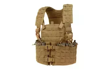 Gilet tactique type Chest rig - brun coyote