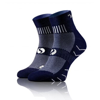 Sesto Senso Chaussettes de sport éponge AMZ Bleu marine