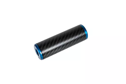Silencieux carbone 30x100mm - Bleu