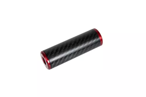 Silencieux carbone 30x100mm - Rouge