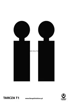 T1 schietschijven - 50st