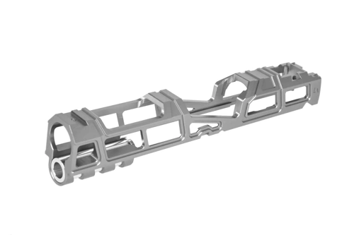 Aluminiowy zamek LA Capa Customs HYPER do replik TM Hi-Capa 5.1 Srebrny