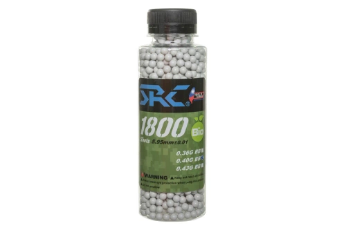 SRC BIO balls 0.4g bouteille 1800 pièces Blanc