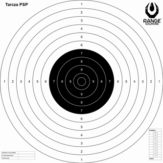 Tarcze Strzeleckie TS-2 PSP 50szt