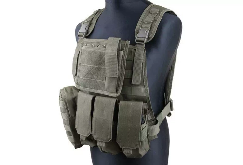 MBSS-style tactical vest – olive green