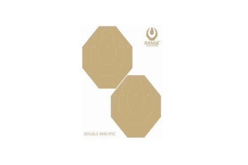 Cibles de tir Double Mini IPSC - 50 pièces.