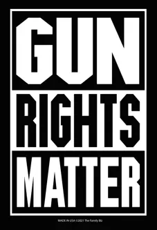 Prostokątny magnes - GUN RIGHTS MATTER