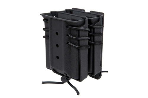Drager voor 2 M4/M16-magazijnen Wosport Urban Assault Quick Pull Zwart