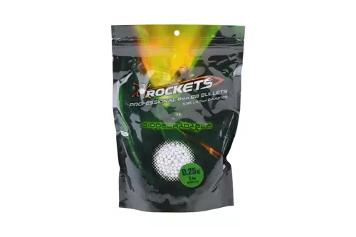 Bolas biodegradables 0.25g Rockets Professional 4000 uds
