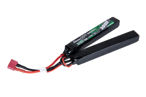 Batería Li-Po Gens Ace 25C 3000mAh 2S2P 7.4V Deans 2 módulos