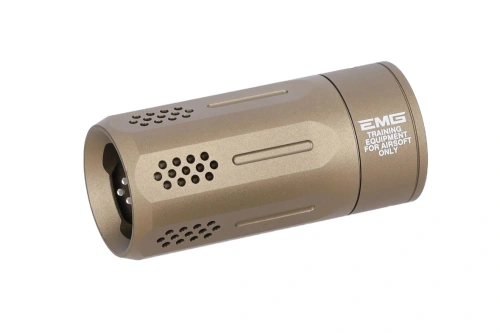 King Arms x Strike Industries OPPRESSOR LITE Flat Dark Earth výfukové zařízení