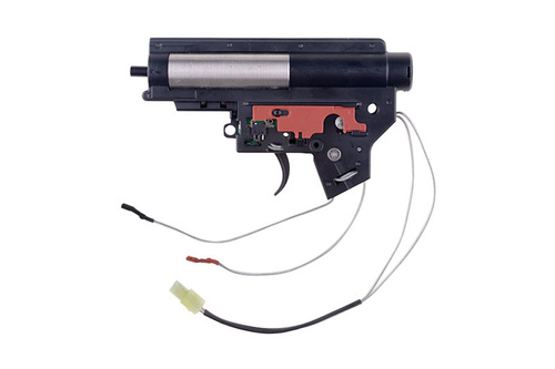 Kompletny, wzmocniony gearbox v.2 Mod2 ze stykiem elektronicznym (okablowanie na tył) 