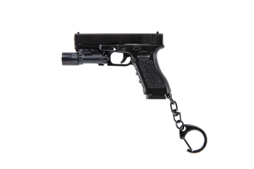 Wosport key fob Gun with torch Black