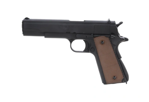 King Arms 1911-A1 cal.45 ASG groen gas pistool Zwart