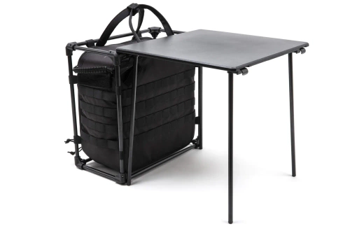 Mesa de senderismo plegable Wosport Negra