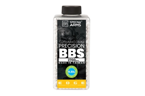 Specna Arms EDGE ULTRA™ BIO balles de précision 0.32g - 2700 pcs - blanc - crosse