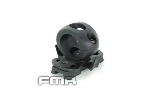 Fixation pour lampe de casque 0,83'' / 21 mm - Noir