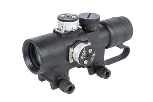 JJ Airsoft PK-A red dot sight with Weaver mount Black