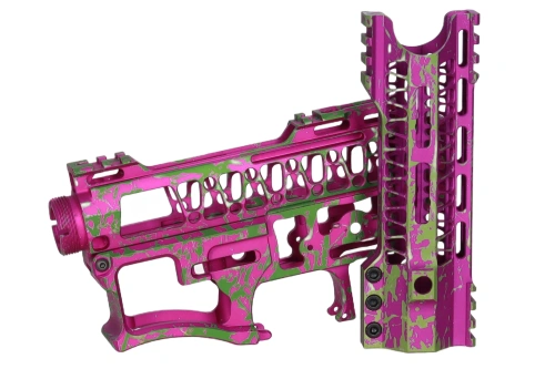 Specna Arms x Mancraft CNC Speedsoft Splash Anodised kit voor M4/M16 replica's Violet