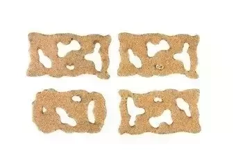 Set of LBH Helmet Hook and Loop Fasteners - Dark Earth