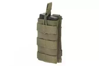 Pochette ouverte en I pour chargeurs AK/M4/G36 - vert olive