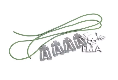 Juego de pinzas de sujeción - verde follaje