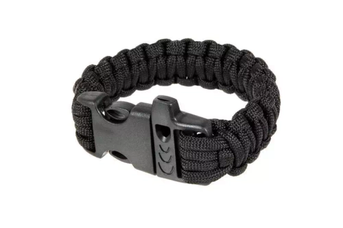 Survival Bracelet (Fastex) - Black
