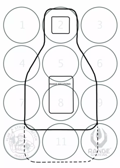 FBI KSI Shooting Targets - 500 pcs