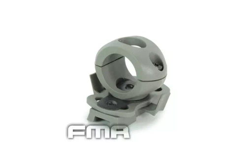 0.83' / 21 mm Flashlight helmet mount – foliage green