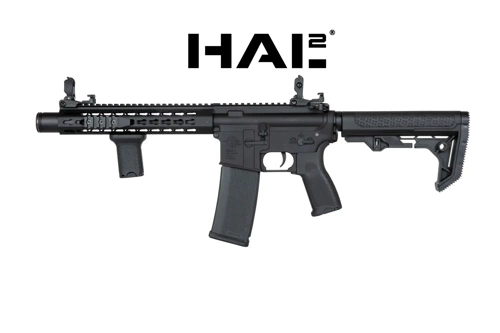 Replika karabinka SA-E07 EDGE™ Light Ops Stock HAL² ™ Czarna