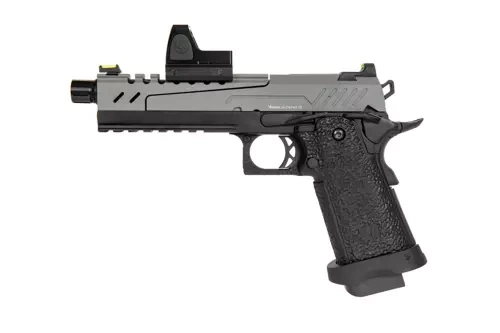 Hi-Capa 5.1 Split Side Pistol Replica - Grey / Black (with BDS Sight)