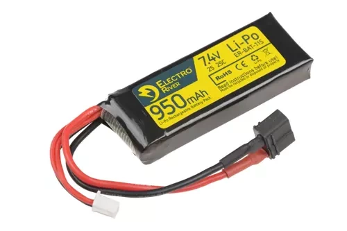 Akumulator LiPo 7,4V 950mAh 25/50C T-connect (DEANS)
