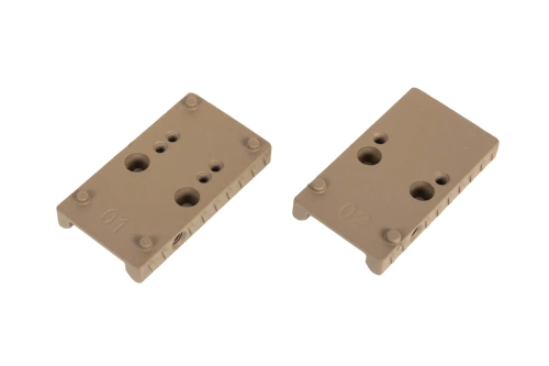 Placas de montaje Cybergun Canik TP9 con asa de recarga FDE