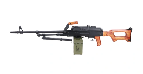Specna Arms x A&K SA-PKM EDGE™ subfusil airsoft con componentes de madera