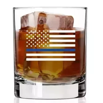 Szklanka do Whisky - POLICE FLAG