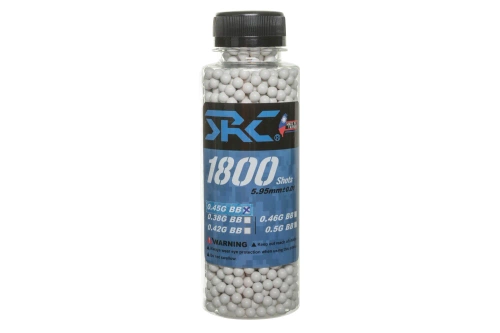 SRC BIO bolas 0.45g botella 1800 piezas Blanco